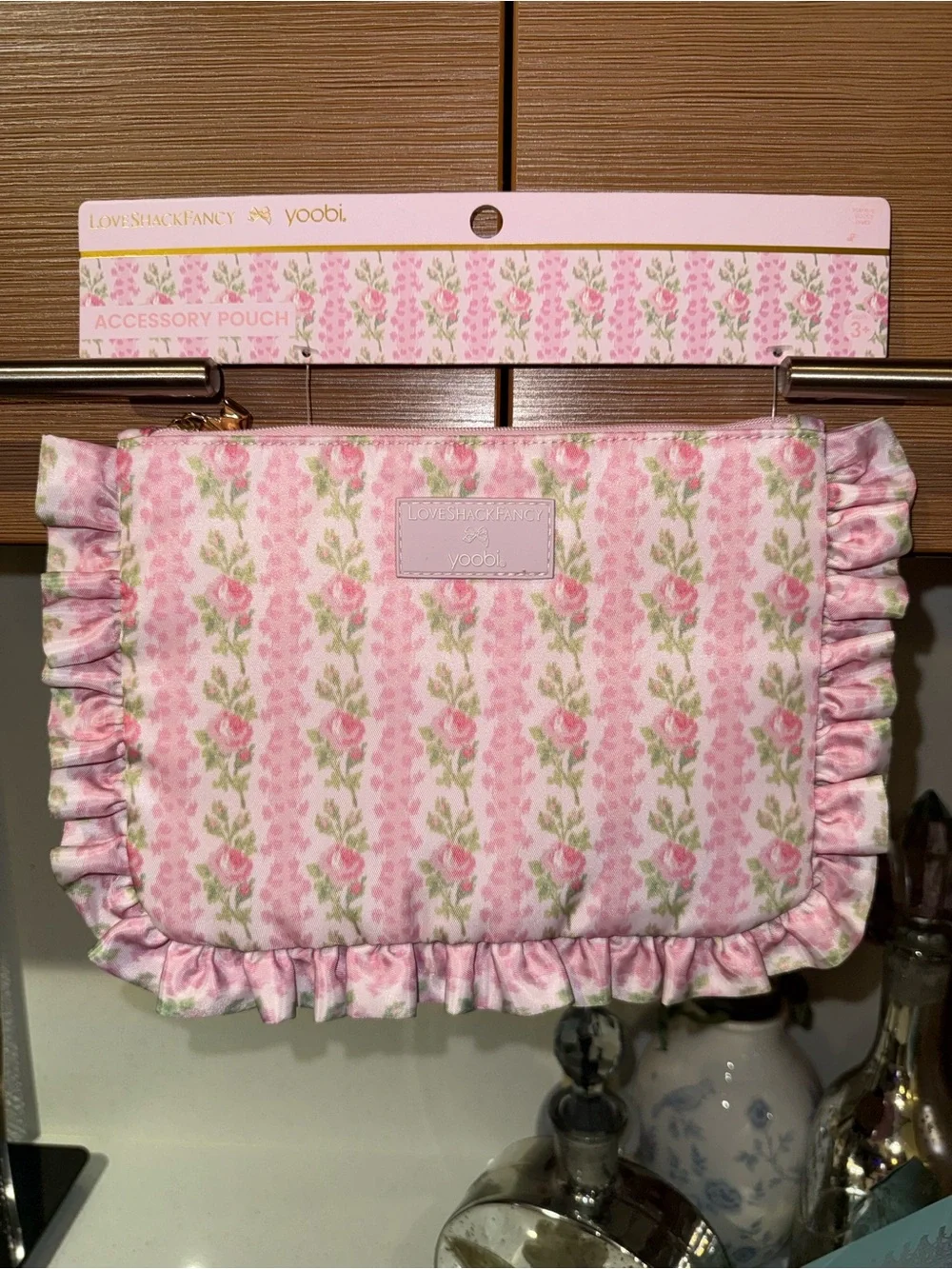 LoveShackFancy Yoobi Blooming Heirloom Ruffle Accessory Pouch